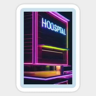 Neon hospital Sticker